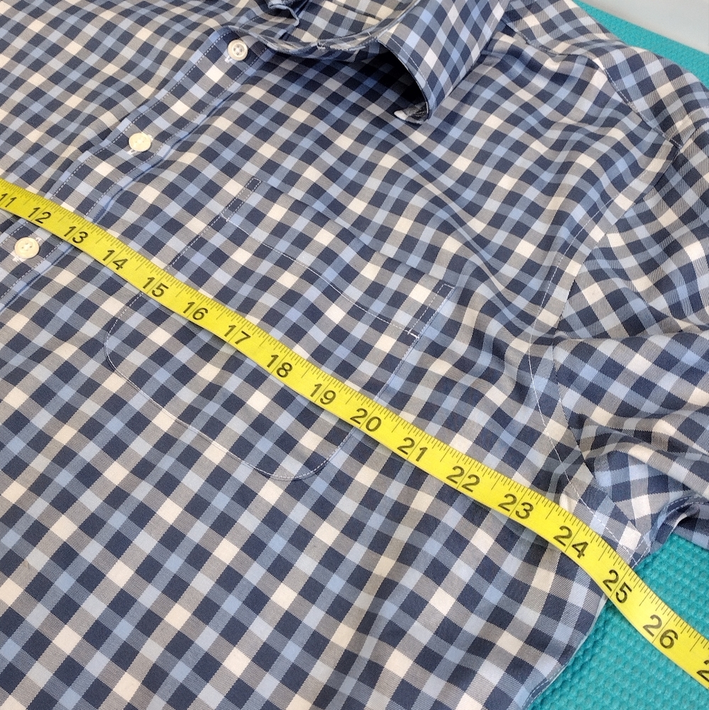 Kirkland Signature Men's Long Sleeve Plaid Button Up Shirt Blue - Size XL - Picture 5 of 6